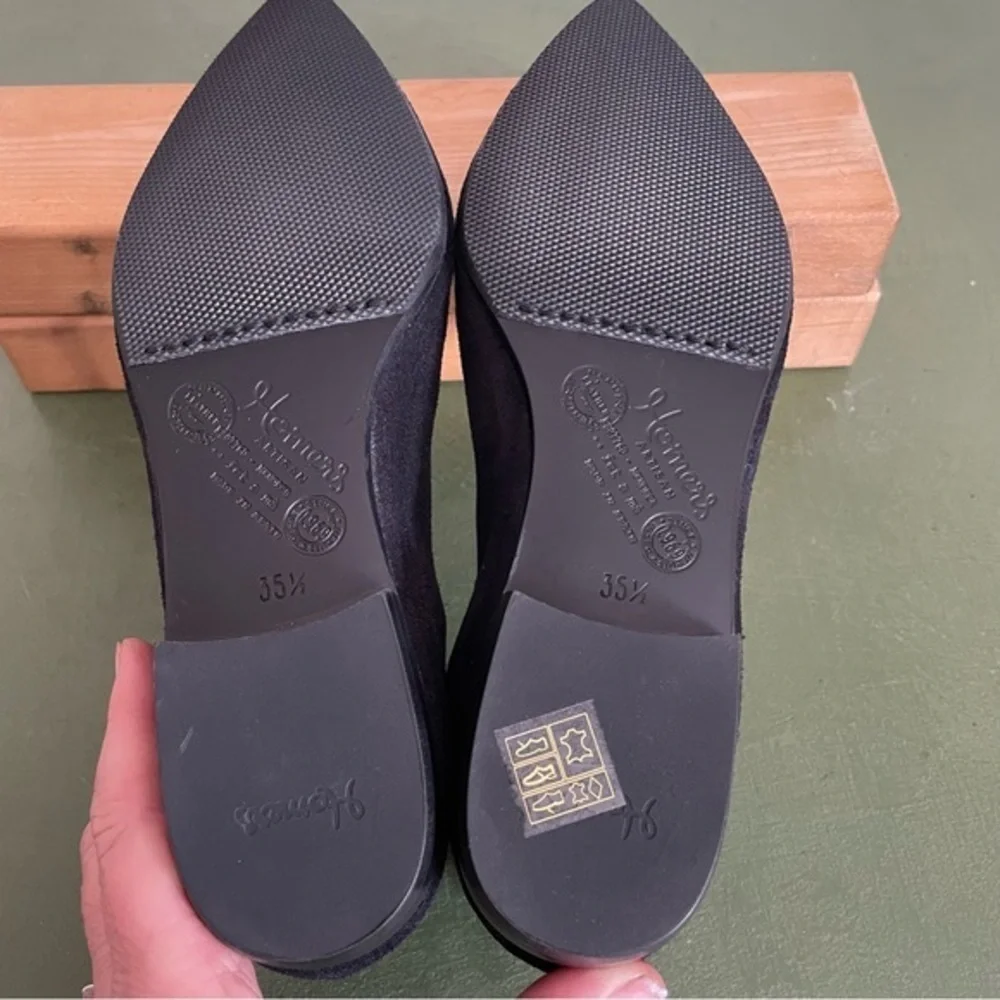 NWT Homers Artisan Shoes CROSTA SIRENA Pointy Toe Flats 2 Pony Hair Vamp *Spain*